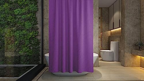PEVA Shower Curtain, Water Repellent, Mildew Resistant, 180x180cm, 71x71inch, Rail Hooks, Ultra-Thin, Feather Light