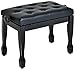 HOMCOM Klavierhocker Klavierbank Kosmetikhocker höhenverstellbar Hocker Üben von Musikinstrumenten Massivholz Kunstleder Schwarz 64 x 35 x 45-55 cm Baby,Schwarz günstig Kaufen-HOMCOM Klavierhocker Klavierbank Kosmetikhocker höhenverstellbar Hocker Üben von Musikinstrumenten Massivholz Kunstleder Schwarz 64 x 35 x 45-55 cm