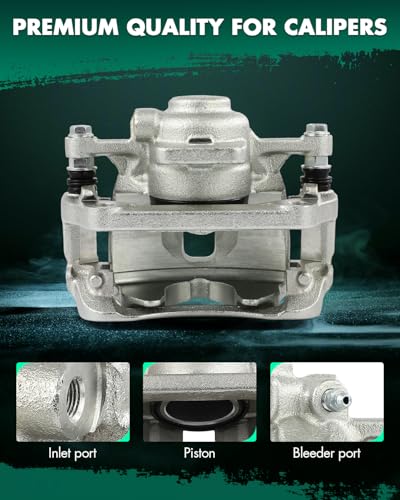 Image of SCITOO 19B3320 19B3321 Front Left & Right Disc Brake Calipers w /Bracket Fit For Mini For Cooper 2007-2015, Single Piston