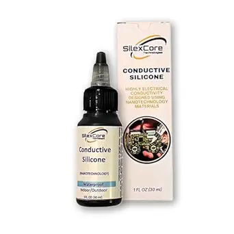 Conductive Silicone, Highly Electrical Conductive Paint Designed Using Nanotechnology, Strong Adhesion, Waterproof, Flexible, Perfect for Repairing Rubber Buttons in Remote Controls & keypads (1oz)