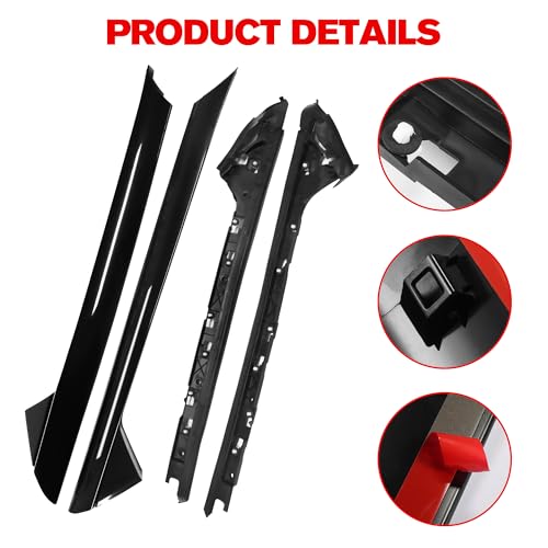 BASIKER A-Pillar Windshield Molding Trim Fit for Ford Explorer 2011-2019 by BASIKER - Used condition - Image 5