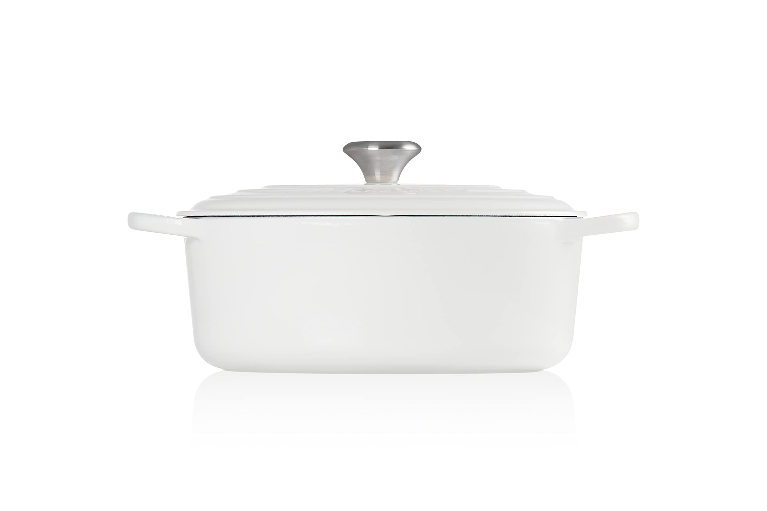 Le Creuset 21178291302430 Cocotte ovale en fonte 5 Quart blanc LS2502-2916SS