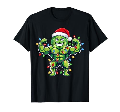 Funny Brussels Sprout Christmas Gym T-Shirt