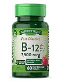 Nature's Truth B12 Vitamin | 60 Sublingual Tablets | 2500 mcg | Vegetarian, Non-GMO & Gluten Free