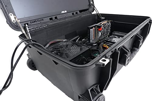 Case Club Portable Pc Gaming Chassis With Built-In 24" 1Ms 144Hz Monitor - Build Your Own High Performance Mobile Desktop Computer In Waterproof, Wheeled Case With Integrated Frame & Mounting Points #TOP7