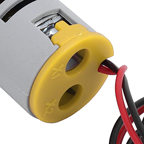 Fafeicy Digitales Amperemeter, AD16‑22FSA AC 220V Digitaler Strommesser Quadratische Signalleuchte Strommesser Mattes Panel Amperemeter Signalanzeigeleuchte, für Strom, Telekommunikation(Gelb)