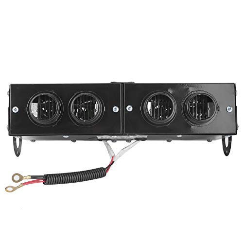 Image of Car Defroster, Iron Car Heater Defogger, Cooling Fans Car Heater Defogger Auto 4 Hole Heating Fan Defroster Car Demister Car Heating Fan