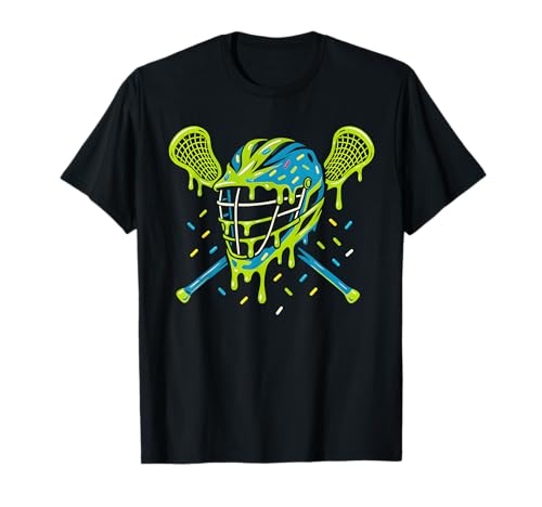Lacrosse Ice Cream Drip Boys Helmet T-Shirt