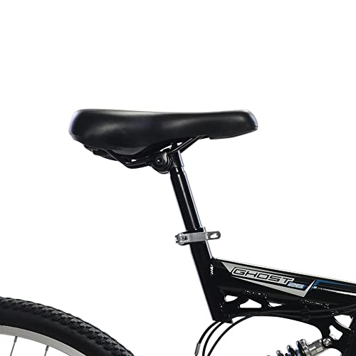 Apollo Ghost Full Suspension Mountain Bike, 26 Inch Wheels, 18 Inch Frame, Men's Bike, Black #TOP5