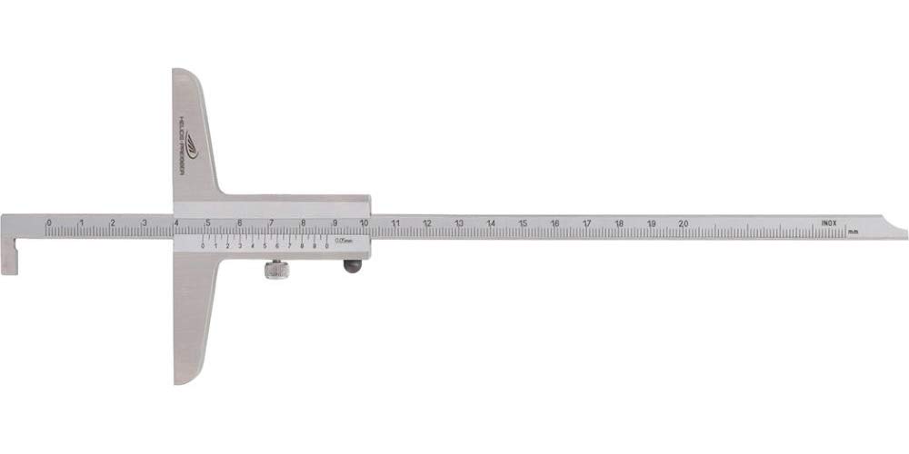 HELIOS-PREISSER 0286501 Tiefenmessschieber mit abgesetzter Messstange 150 x 100 mm