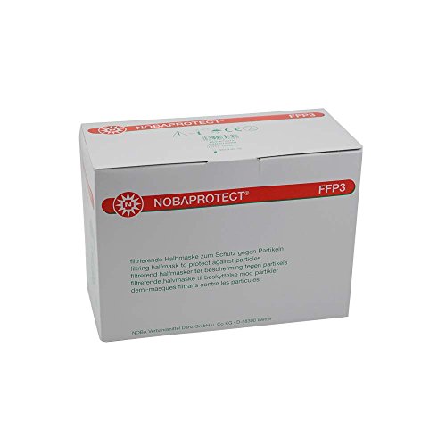 Preisvergleich Produktbild 20x NOBAPROTECT® FFP3 Atemschutzmaske Maske Feinstaubmaske Atemschutz
