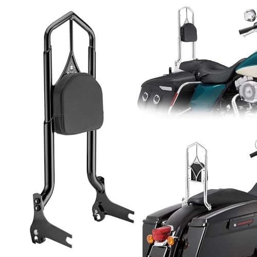 Dossier passager moto haut en acier chromé dossier sissy bar 31 pouces Touring FLHTCU
