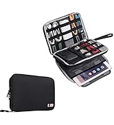 BUBM Double Layer Electronics Organizer/Travel Gadget Bag For Cables,Memory Cards,Flash Hard Driv...