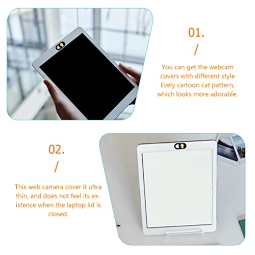Mobestech 4 Pçs Capa de Webcam Slide Capa de Privacidade de Webcam Capa de Bloqueio de Câmera de Gat