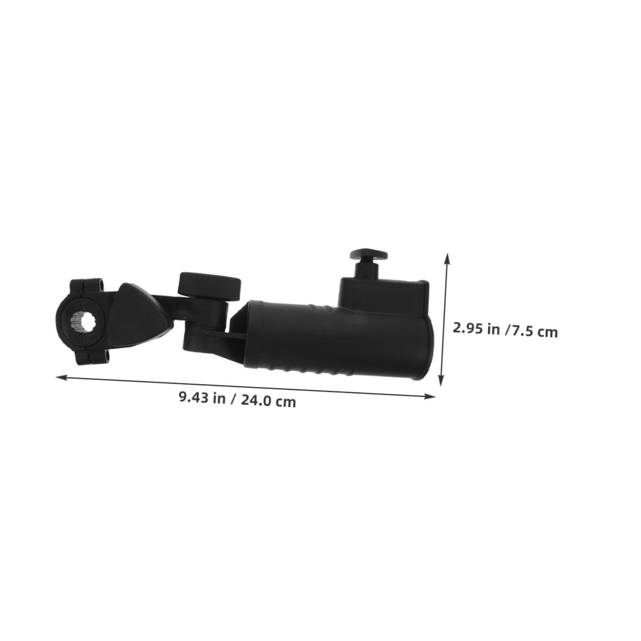 ERINGOGO 2 Piezas paragüero de Golf Carro Paraguas Soporte paragüero para Carrito de Golf Abrazadera del sostenedor Abdominales Negro