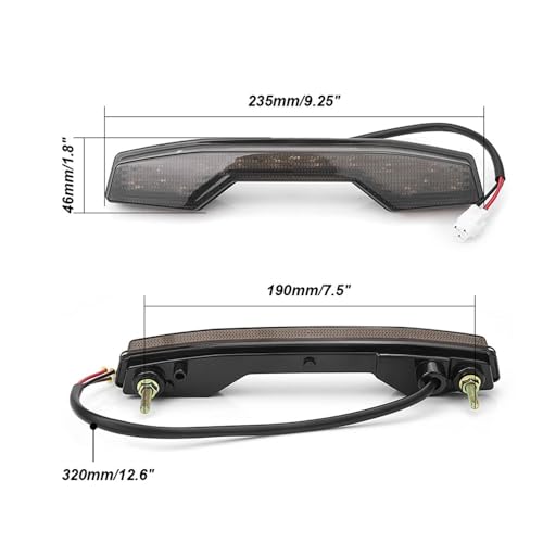 Feu stop arrière LED LTR450 résistant aux vibrations du quad - 7