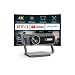 Smart Beamer 4K【Netflix-Fähig & Dolby Audio】40000 Lumen Auto Fokus/6D Trapezkorrektur Beamer Full HD 1080P, VOPLLS WiFi6 Bluetooth 4K Video Handy Projektor Heimkino/Outdoor für PS5 【Upgrade Version 】