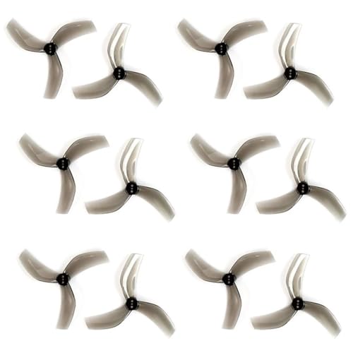 Hélices 3 pales 3.5 pouces ouverture 1.5mm 2mm rotation CW CCW