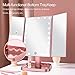 KOOLORBS Makeup Mirror with Lights, 1x 2X 3X Magnification, Lighted Makeup Mirror, Touch Screen Switch, Vanity Mirror with Lights, Dual Power Supply, Portable Trifold Makeup Mirror, Female Gift