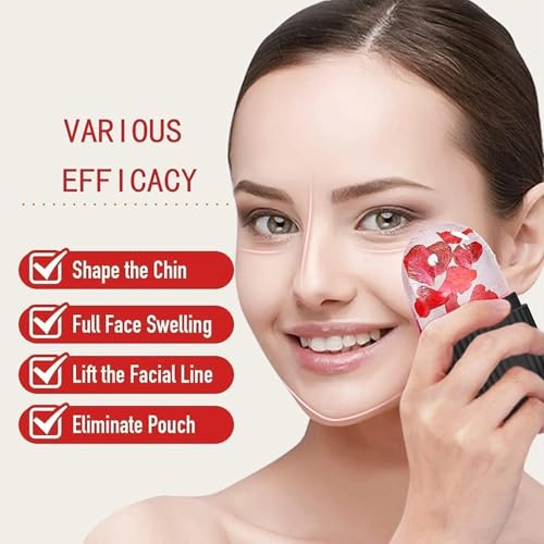 Image of Blocain Facial Ice Roller for Face & Eyes - Reusable Silicone Ice Mold for De-Puffing, Contouring & Pore Tightening - DIY Ice Therapy for Skin Radiance & Pain Relief - Black (1 Pc)