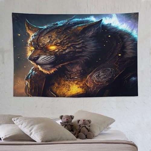 Tapisserie de sceau léopard 3D tissu haut de gamme décoration murale