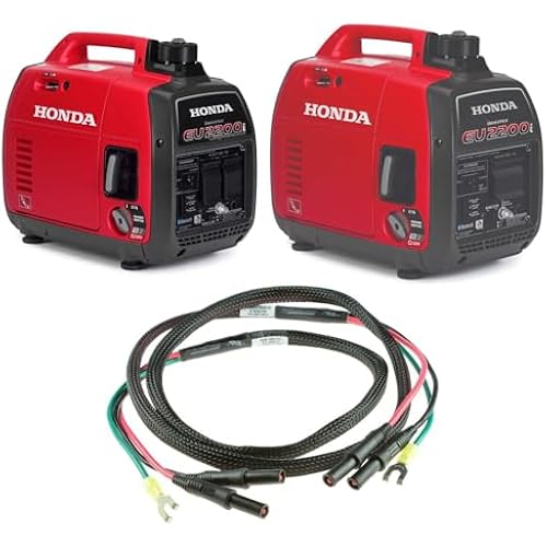 Honda EU2200i 2200W Portable Inverter Generator w. Companion and Parallel Cables