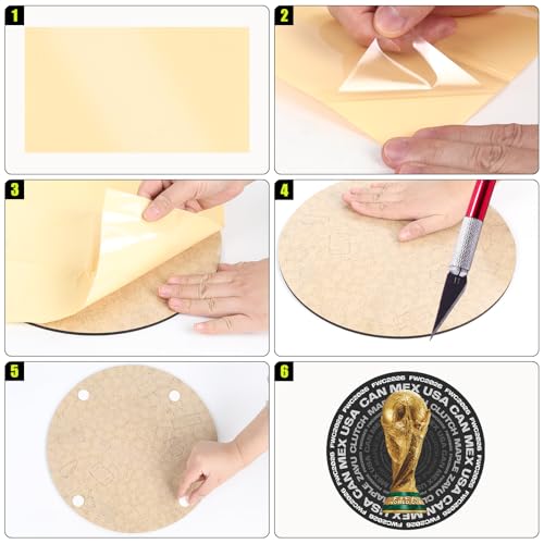 Image of FIFA World Cup 2026 Wooden Puzzles - 5MM Thick Officially Licensed Poster Puzzles - Premium World Cup 2026 Merchandise, Memorabilia Gift for Football Fan, Jigsaw Puzzle for Adult (FWC Ball, 200Pcs)