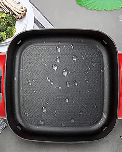 Panela quente elétrica multifuncional 1360 W frigideira antiaderente e grelha 6 L para macarrão inst