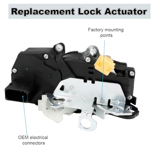 Image of WMPHE Driver Side Door Lock Actuator Compatible with Cadillac Escalade Chevrolet Suburban Chevy Tahoe GMC Yukon 2010-2014, Replacement for 931-301 DLA723 22741769 22785467 22862024- Front Left