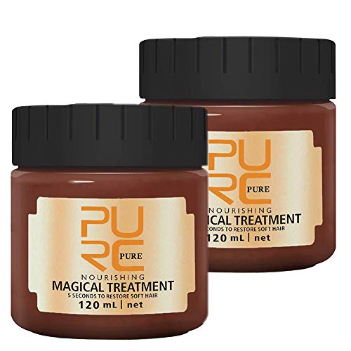 LUSCO< 2pcs>120MLMagical Hair Mask, PURC 5 Seconds Repairs Damage Hair Root Hair Tonic