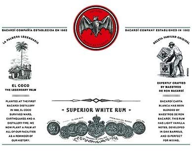 Bacardi Carta Blanca mit personalisiertem Etikett (1 x 0,7l) Gestalte das Etikett individuell nach deinen Wünschen – Bild 4