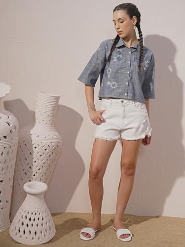 Image of Vishudh Women's Classic Shirt | Timeless Design for Casual & Formal Occasions