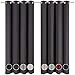 Blumtal Juego de 2 Cortinas Opacas para Interior - Cortinas Aislantes Térmicas, 140 x 180 cm, Antracita