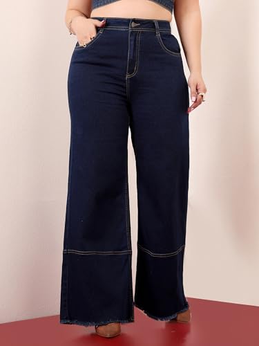 Image of Miss Chase A+ Women's Bootcut High Rise Stretchable Denim Jeans