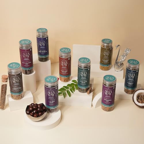 The AftaWay Digestive Delight Mukhwas Combo 330g (Pack of 3) – Diwali Gift Pack | Digestive Crunch, Crispy Kadi Patta, Flaxseed Power Blend | Indian Mouth Freshener | After Meal Mukhwas | No Tobacco