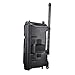 AW 1500W Portable Active PA Speaker w/Wireless Microphone Guitar AMP Bluetooth USB SD LCD FM Party Show