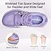 Women's Orthopedic Diabetic Wide Walking Shoes: Comfortable Fit Neuropathy Plantar Fasciitis Orthotic Overpronation Relief Athletic Sneakers, Lightweight Golf Road Running Shoes Purple Size 7