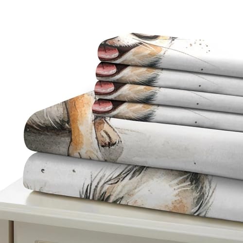 Housse de couette imprimé 3D Chihuahua parure de lit fermeture éclair