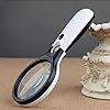 New 100x Handheld Magnifying Glass Reading Lens 3 LED Light Jewelry Loupe