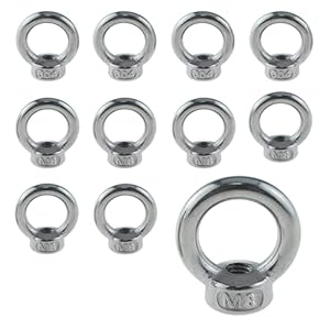 Dantolo 1 Ringmutter M8 Edelstahl 12 Stück