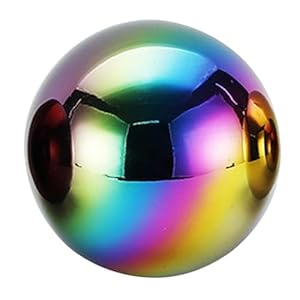 Gazing Globe, Gazing Ball Spiegel Gepolijst Glad Hol Roestvrij Staal Gazing Globe Reflecterende Decoratieve DIY Plated Gazing Ballen voor Tuin Plaza, Tuin Gazing Ball, Kleurrijk