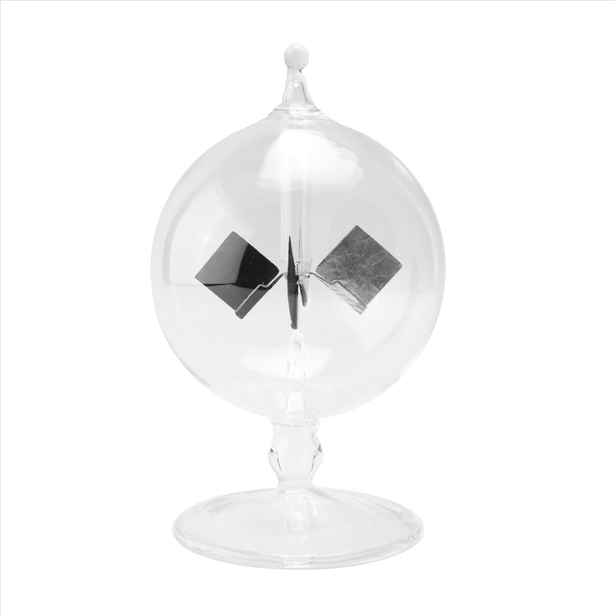 BPQiang Solar Crookes Radiometer Glass Windmill Handmade Toy for Home Decoration Gift Transparent