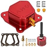 EOPOAYI Billet Valve Cover Compatible with Predator 212 196cc Non Hemi 69730 6.5hp GX160 GX200 Clone Engine Coleman Mini Bike CT200U CT200U-EX Baja MB200 MB165 Go Kart Parts with Gasket Red
