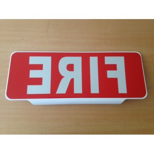 Safe Response Ltd Univisor - FIRE - Mirrored Text - Firefighter on call retained