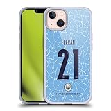 Head Case Designs Officially Licensed Manchester City Man City FC Ferran Torres 2020/21 Players Home Kit Group 1 Gel Case [Military Grade] Compatible with Apple iPhone 13 and Compatible with MagSafe