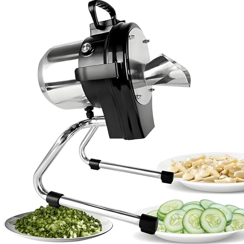 Cortador de verduras comercial, multifuncional, grosor ajustable, diseño de alta velocidad, fácil de limpiar para uso doméstico y restaurante
