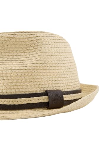 Chapeau de paille basique Tom Tailor blanc pour homme taille unique - 5
