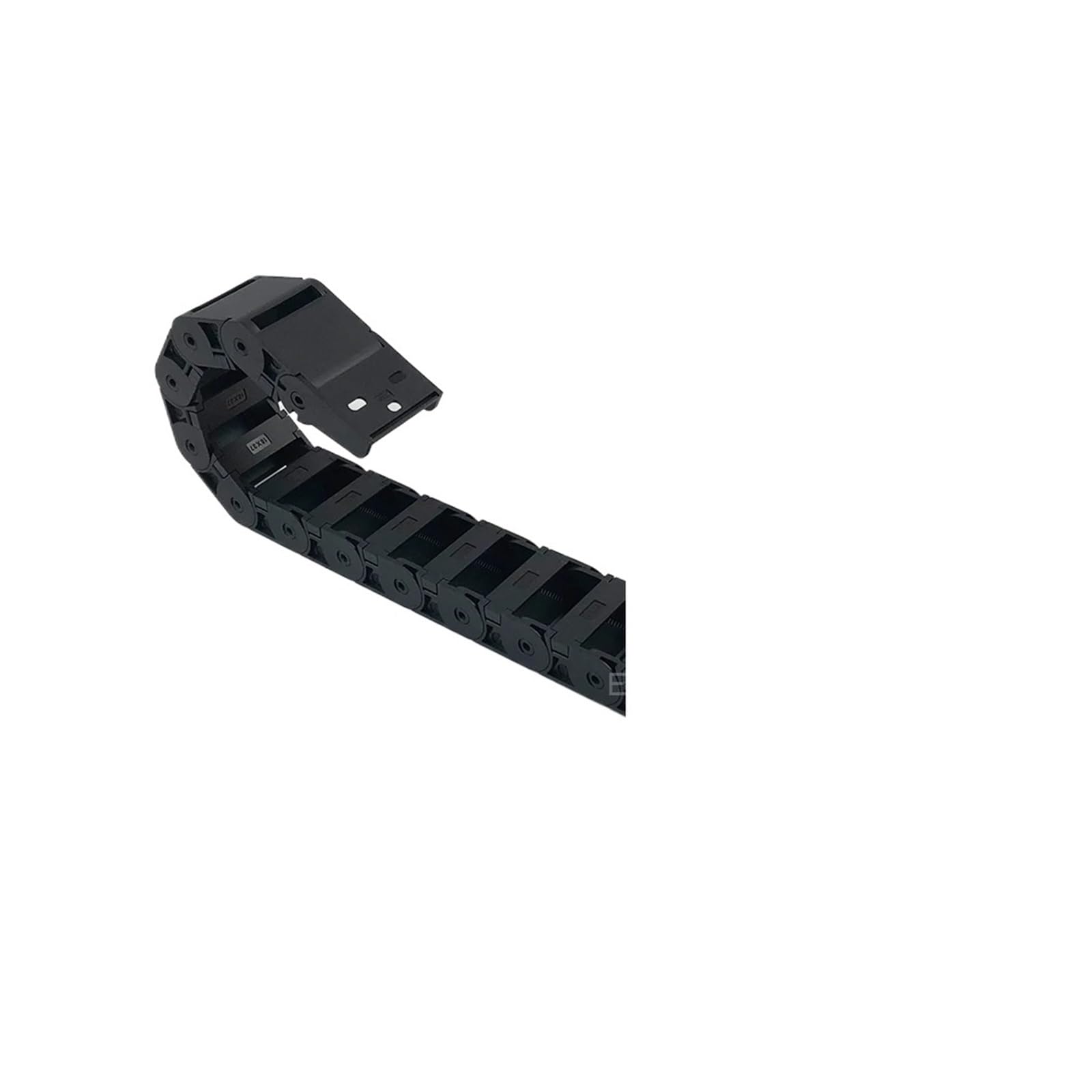 Equipos industriales Cadena portacables 18x18 18x25 18x37 18x50 mm Cadena de arrastre de transmisión de cable de remolque de plástico interior abierto semicerrado 1 metro Cadenas de transmisión(48mm,1