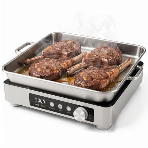 Image of 3000W Commercial Induction Burner, 220V Restaurant Cooktop