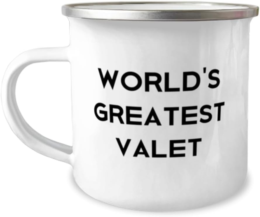 Appreciation Valet Gifts, World's Greatest Valet, Valet 12oz Camper Mug From Friends, For Colleagues